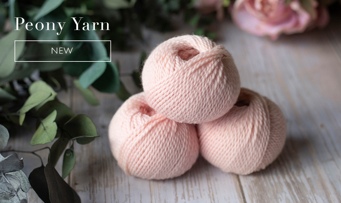 Peony pastel pink yarn DK 25g